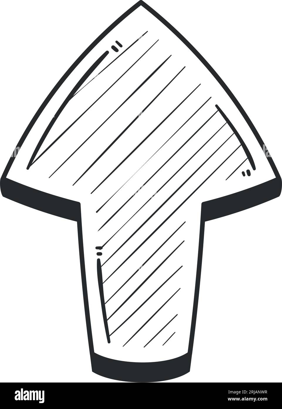 cute arrow design over white Stock Vector