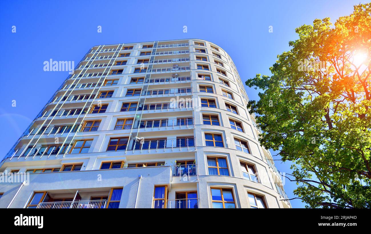 Picture of Low energy houses with apartments. Residential area with ecological and ...