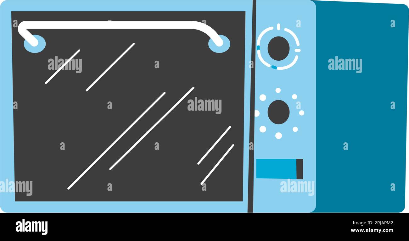 Microwave oven home appliances for kitchen vector Stock Vector