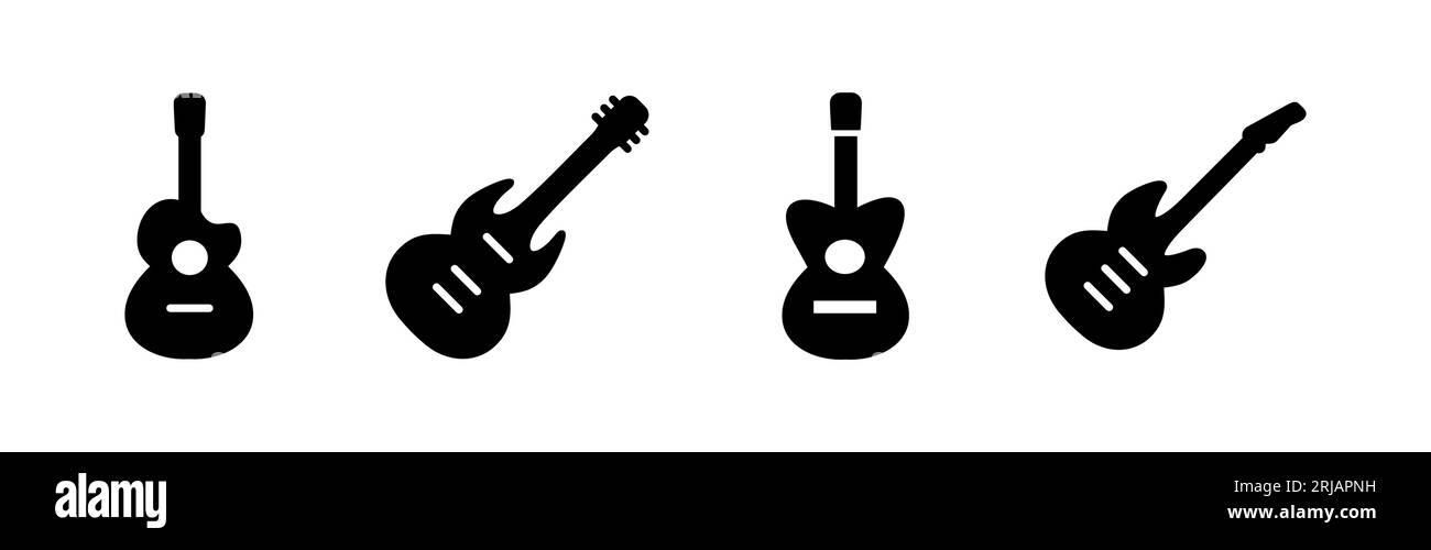 Guitar icon vector. musical instrument sign Stock Vector Image & Art ...