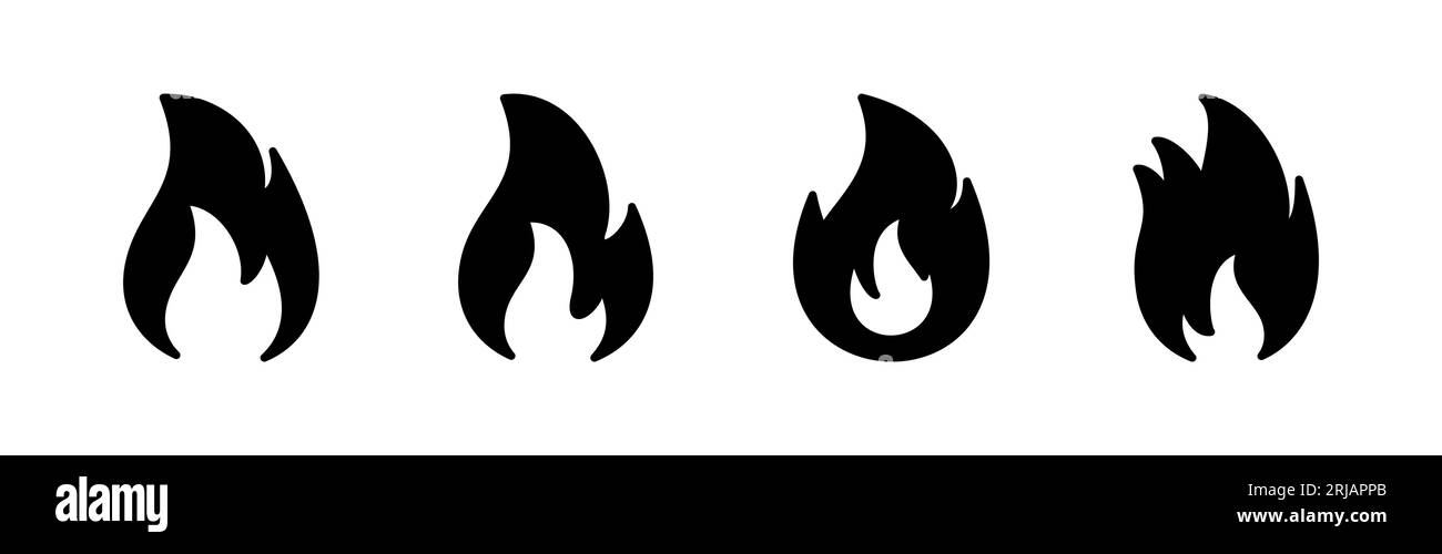 Fire icon vector. fire flame icon Stock Vector Image & Art - Alamy