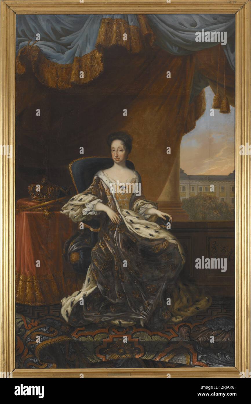 Hedvig Eleonora, 1636-1715, drottning av Sverige Unknown date by David von Krafft Stock Photo