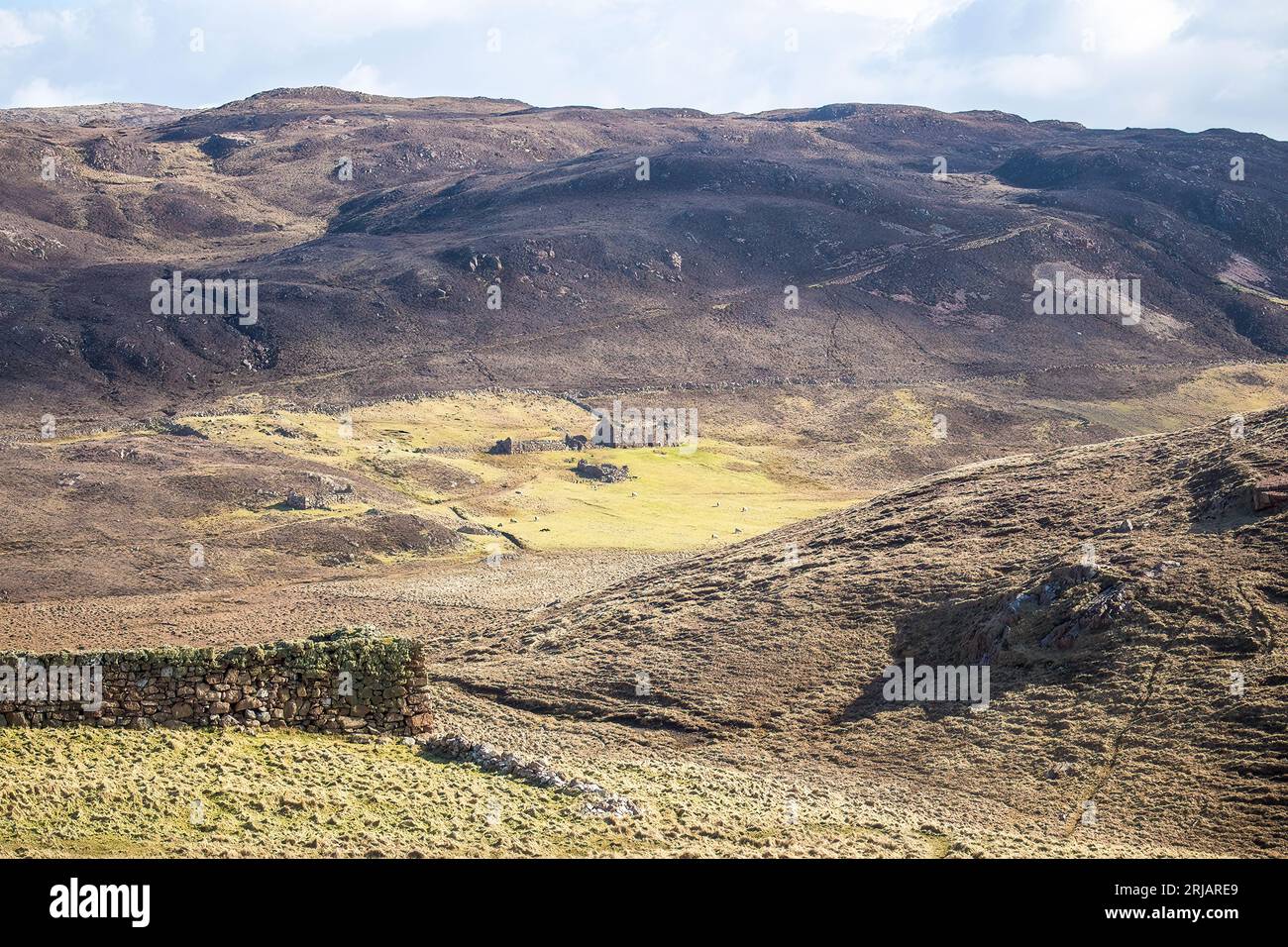 A ruined croft Stock Photo