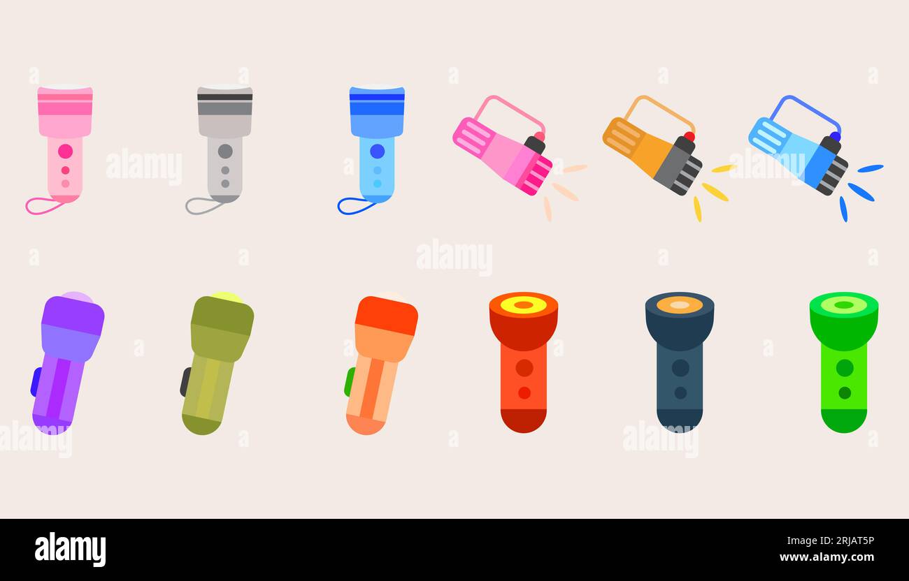 Portable battery powered electric lamp Stock Vector Images Alamy