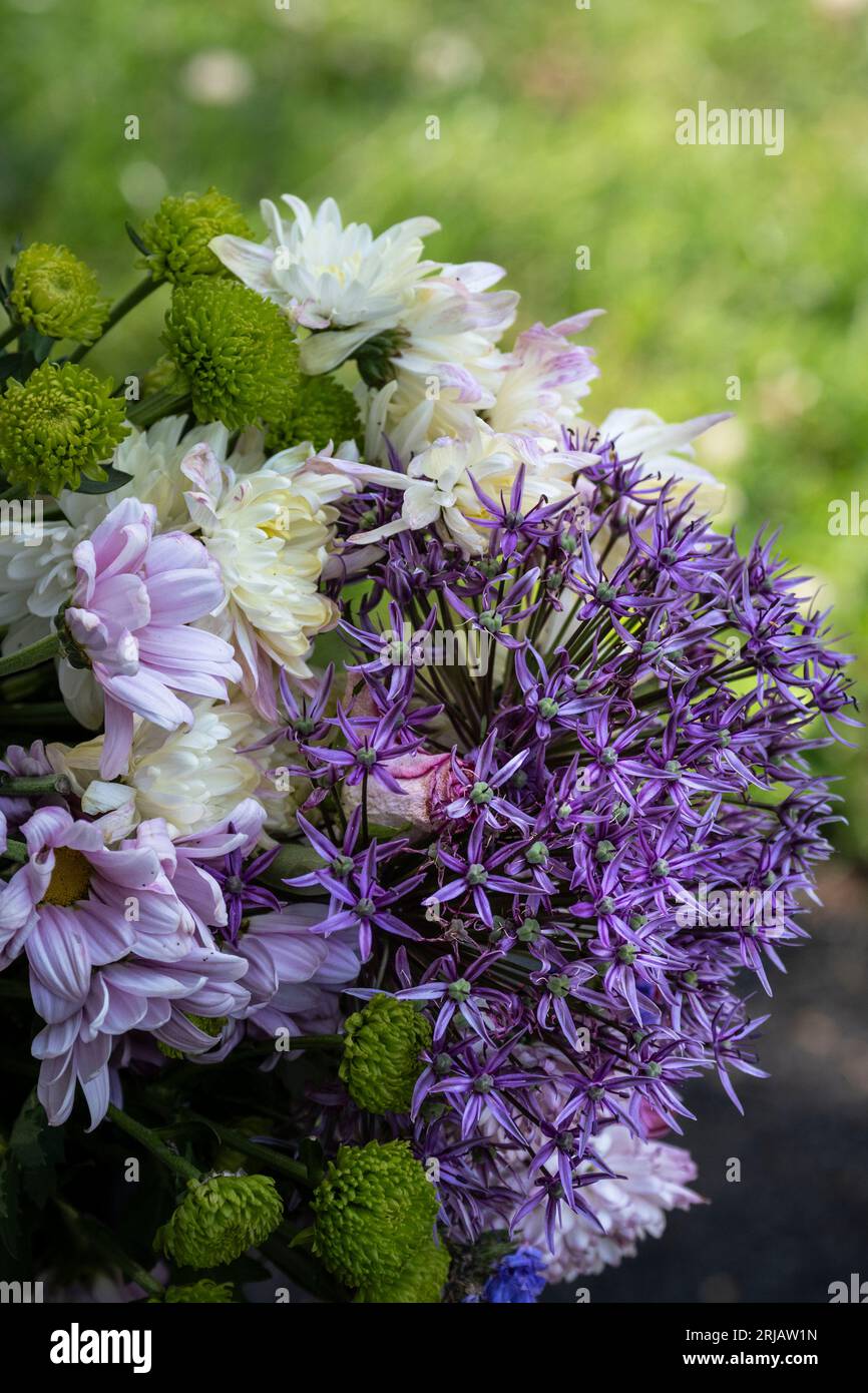 Various flowers in a bouquet. Stock Photo