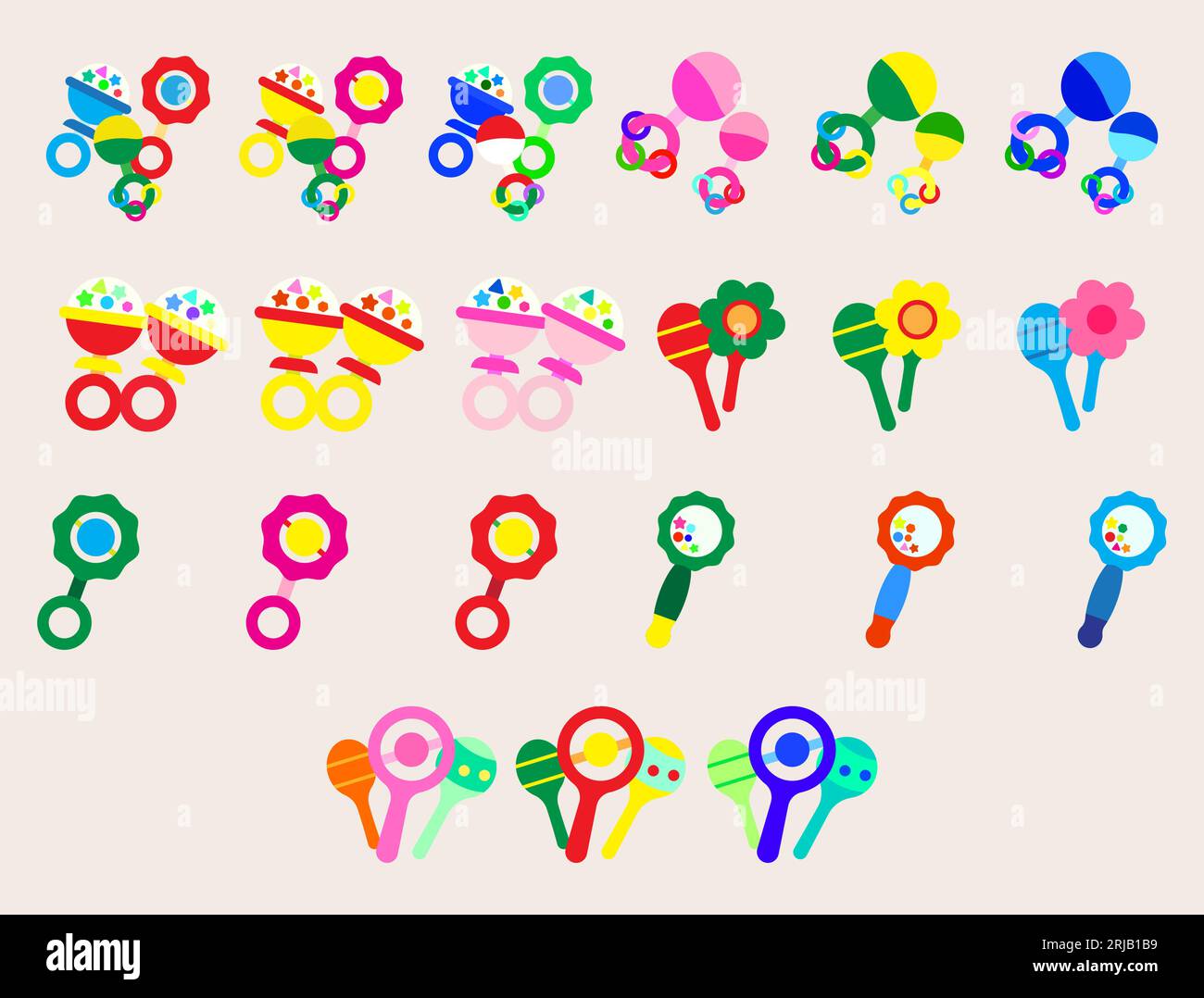 Collection rattles for newborn babies.items.Maternity and childhood ...