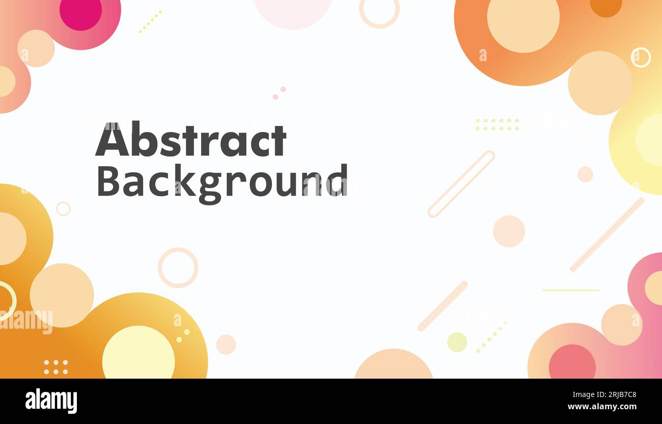 colorful trendy vector abstract circles background wallpaper template Stock Vector