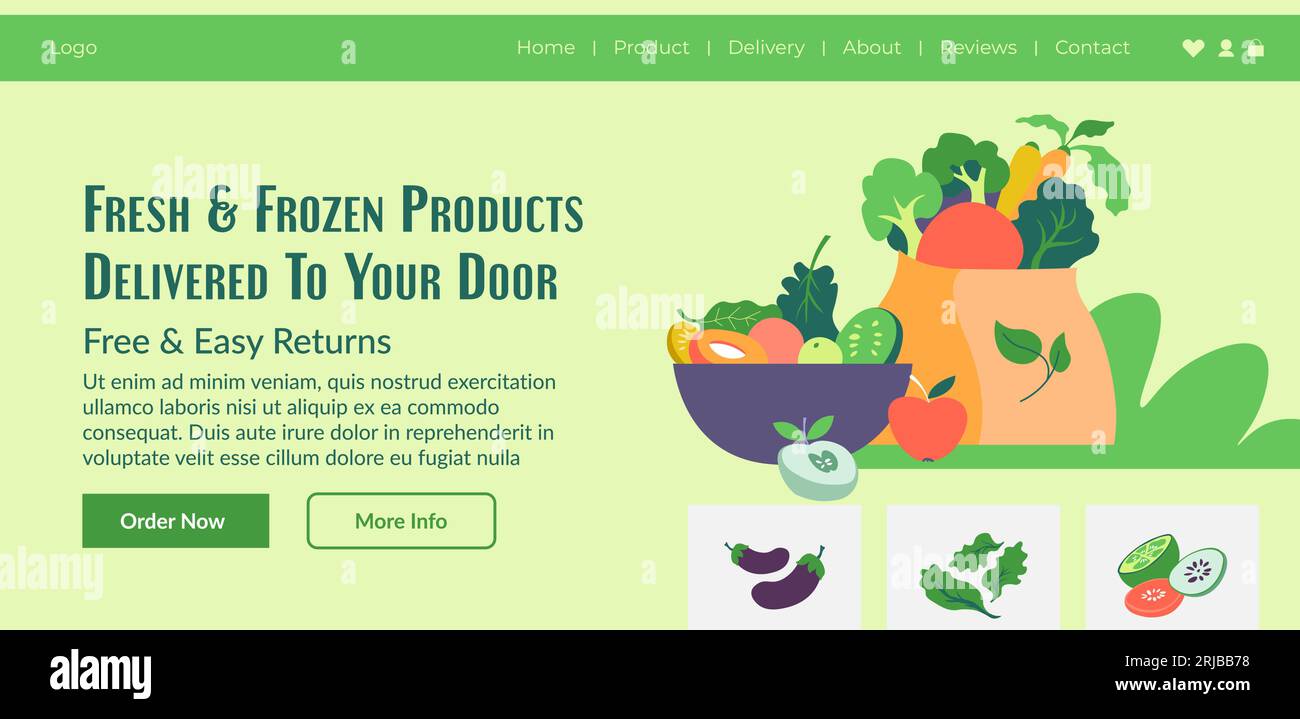 Frozen food chain store Stock Vector Images - Alamy