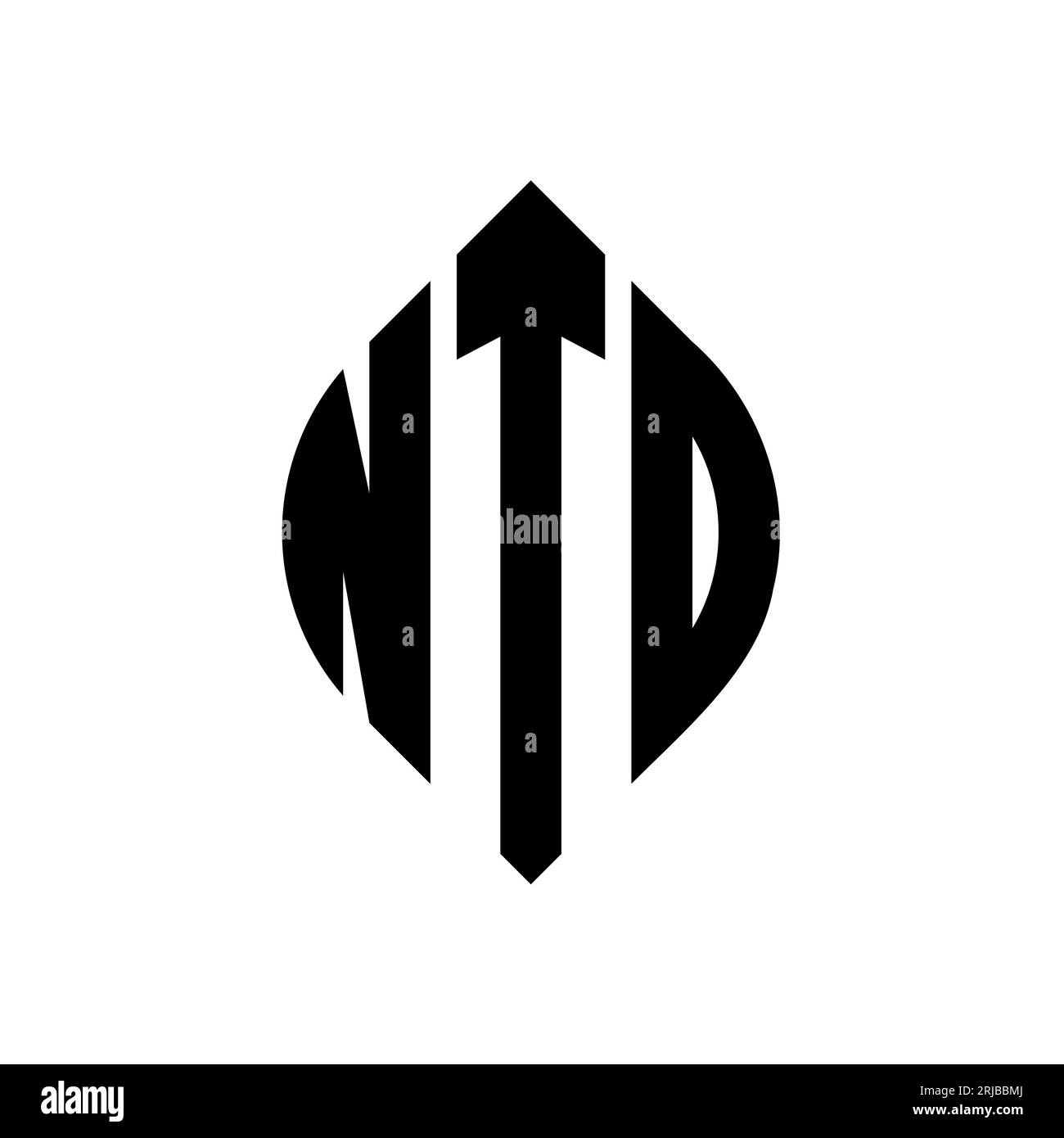 NTD Circle Letter Logo Design With Circle And Ellipse Shape NTD ntd-circle-letter-logo-design-with-circle-and-ellipse-shape-ntd