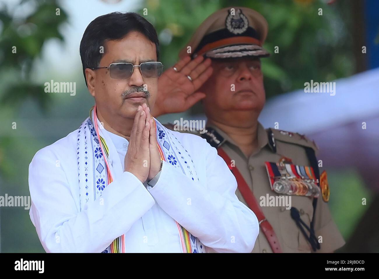 Tripura Chief Minister Manik Saha At The 77th Independence Day Function At The Assam Rifles 2491