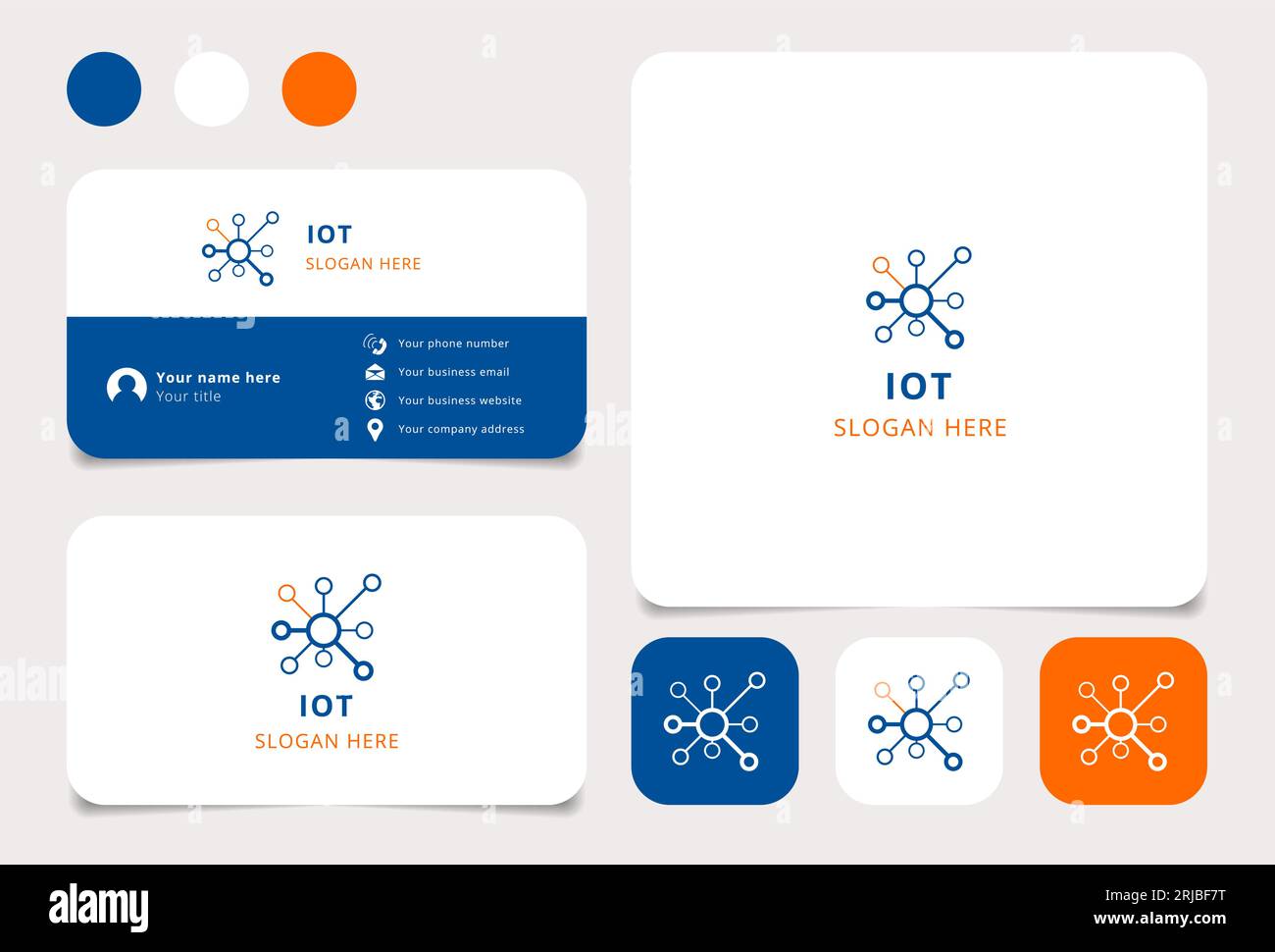 Iot logo design with editable slogan. Branding book and business card ...