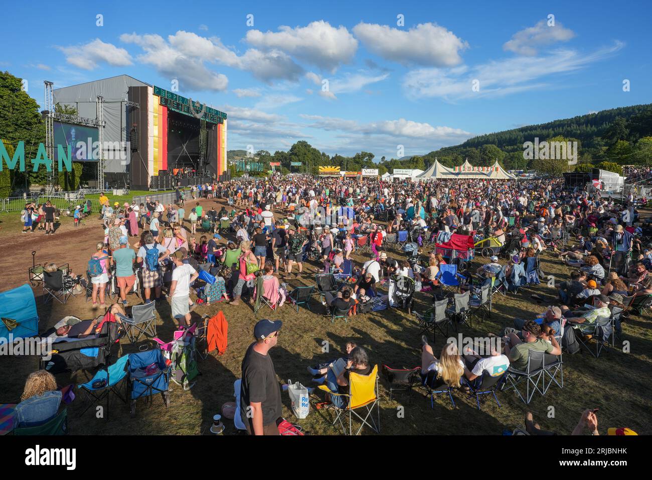 Bannau Brycheiniog, Wales. Sunday, 20 August, 2023. General views at the 2023 Green Man Festival. Photo: Richard Gray/Alamy Live News Stock Photo