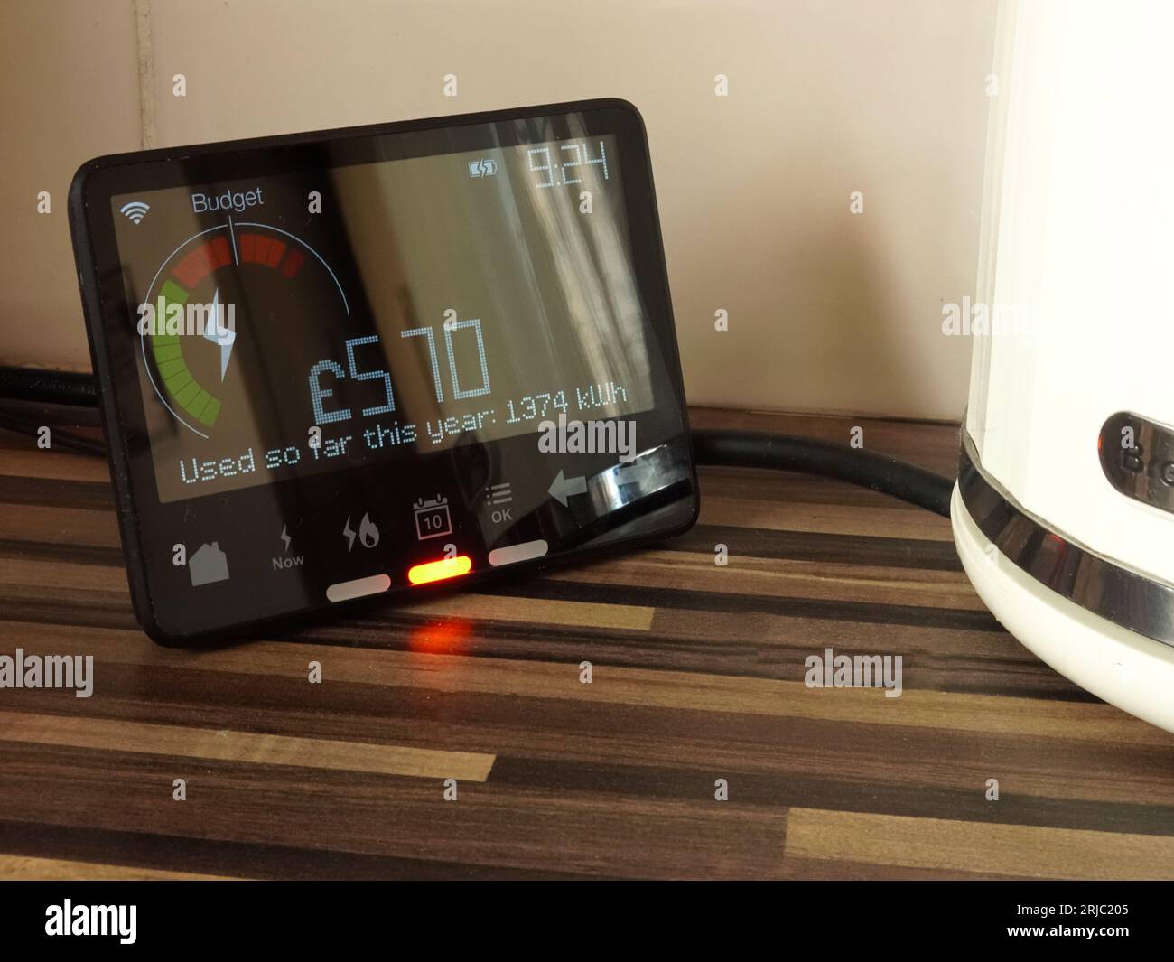 Gas and electricity smart meter Stock Photo Alamy