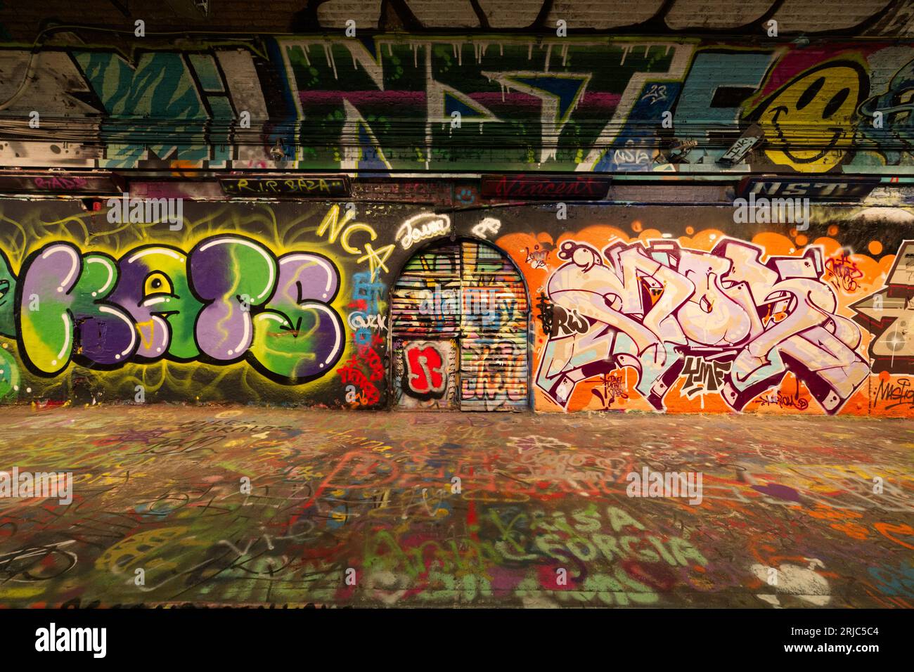 Leake Street Arches graffiti Stock Photo - Alamy