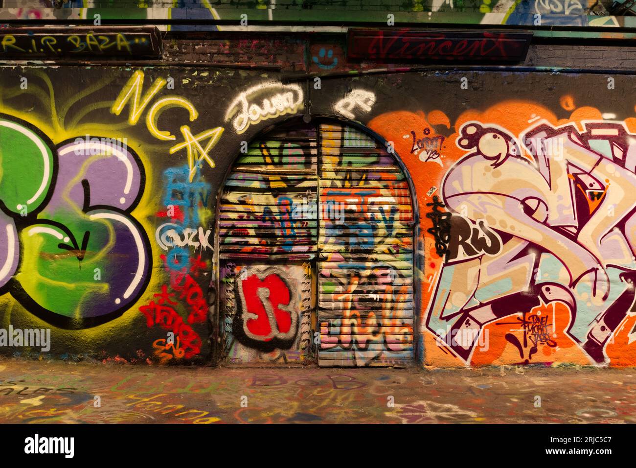 Leake Street Arches graffiti Stock Photo - Alamy