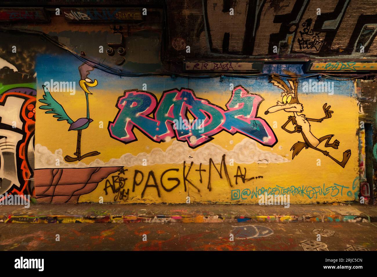 Leake Street Arches graffiti Stock Photo
