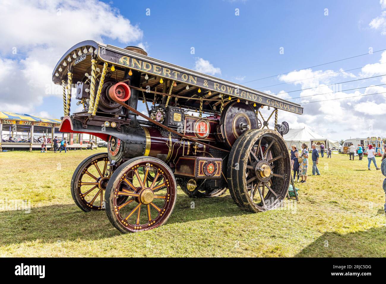 The West of England Steam Engine Society, Rally, Stithians show ground.   Fair Ground Engine. Stock Photo
