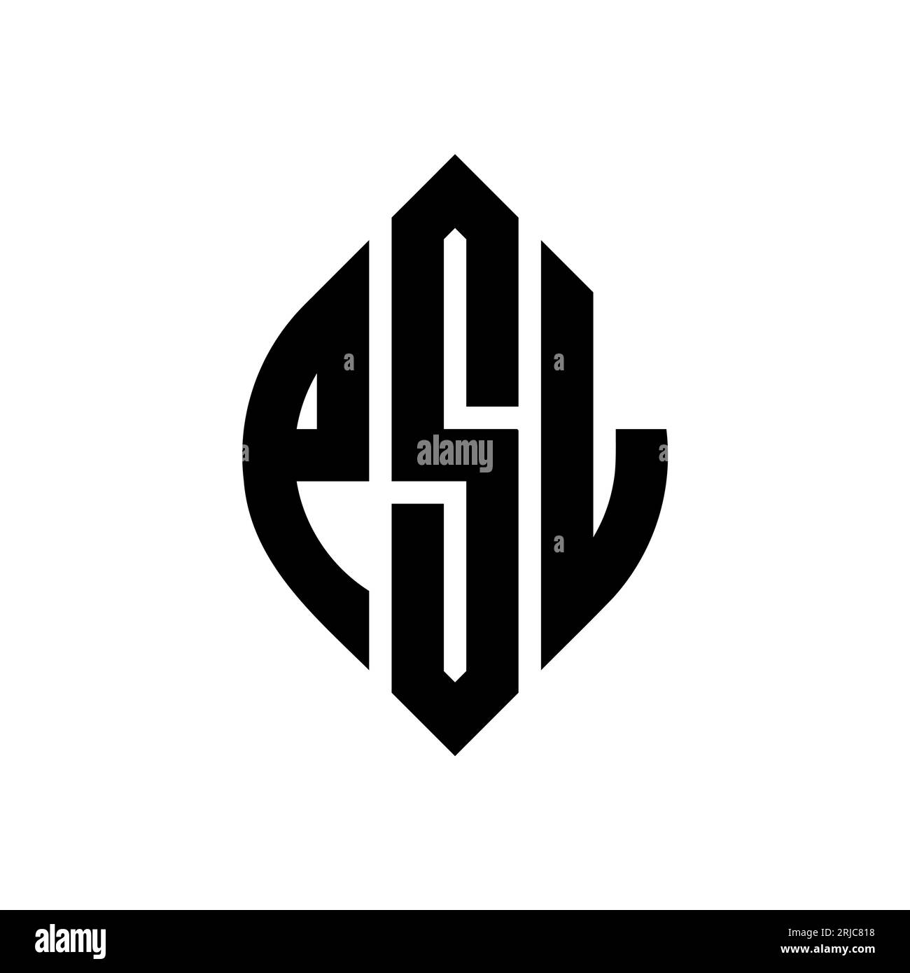 PSL swoosh three letter logo design vector template | monogram logo |  abstract logo | wordmark