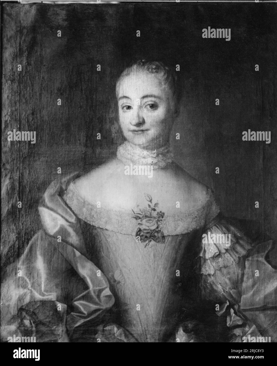 Ulrika Eleonora Cronhielm of Flosta (1702-1742), baroness, married to baron Gustav Vilhelm von Köhler Unknown date by Johan Henrik Scheffel Stock Photo