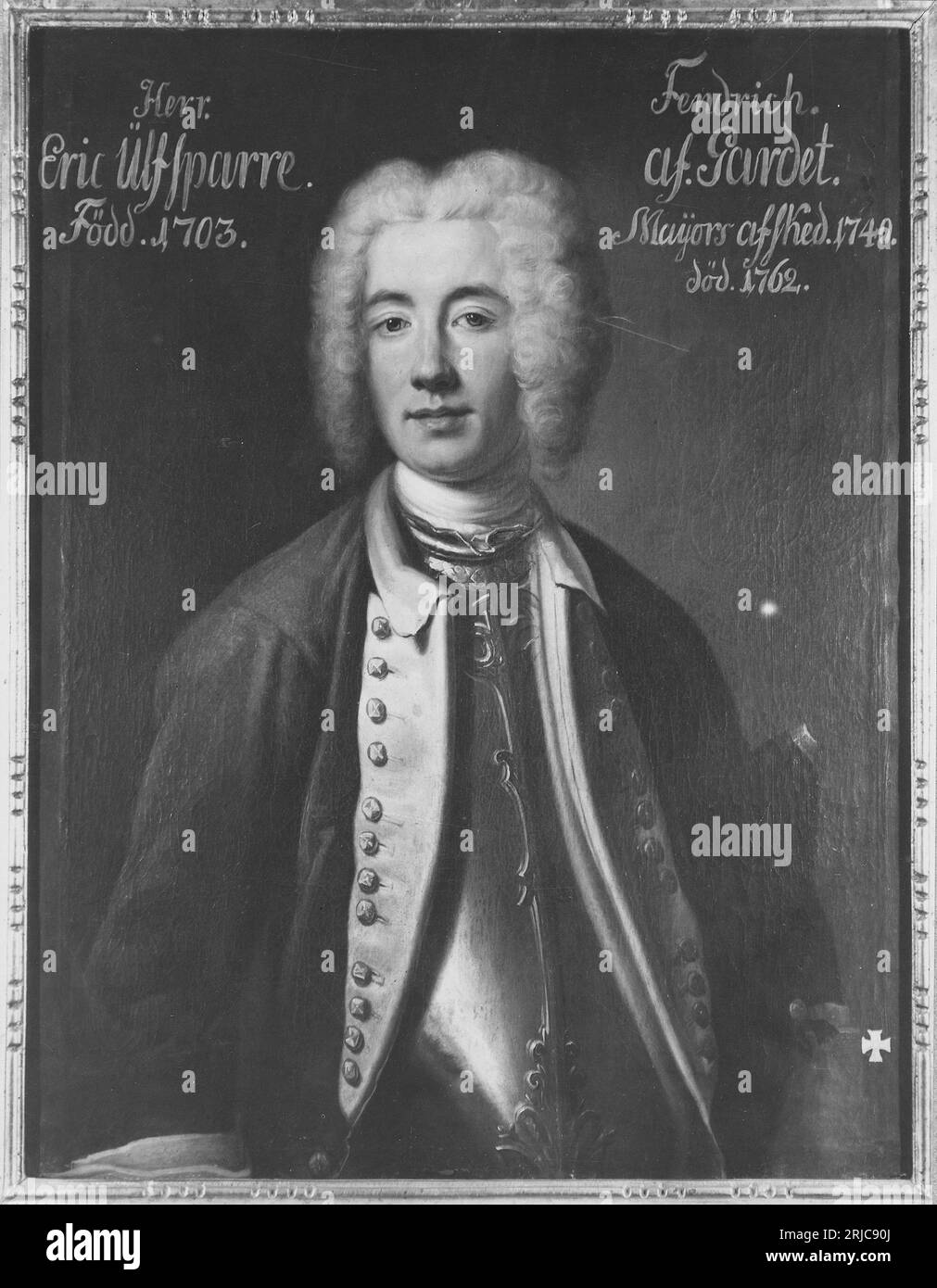 Erik Magnus Ulfsparre af Broxvik, 1701-65 1729 by Johan Henrik Scheffel Stock Photo