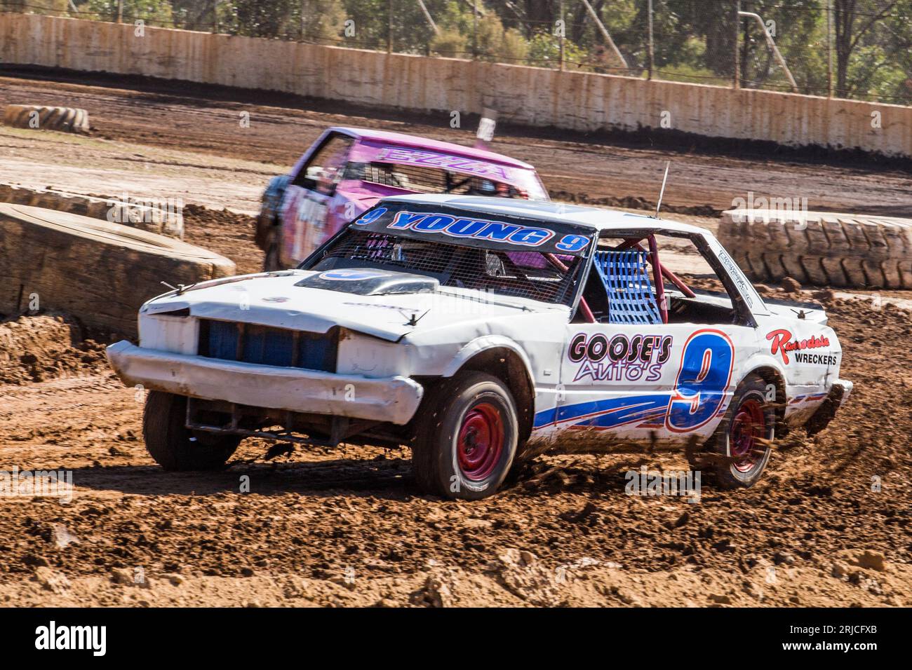 Dirt Track Racing With Amateur Stock Cars Heaps Of Lying Mud As The dirt-track-racing-with-amateur-stock-cars-heaps-of-lying-mud-as-the