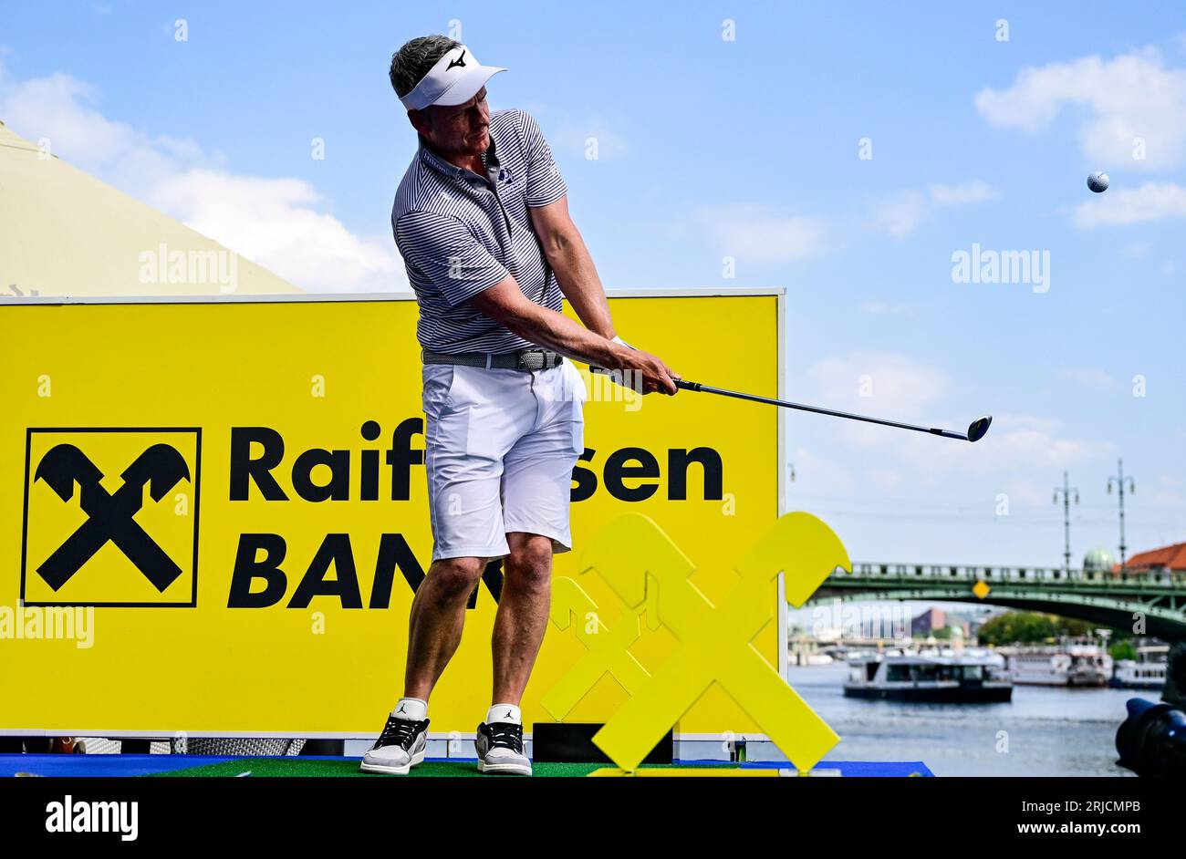 Prague, Czech Republic. 22nd Aug, 2023. Golf player Luke Donald of Britain  in action during the ninth edition of the Czech Masters golf tournament of  the European DP World Tour (24-27 August)