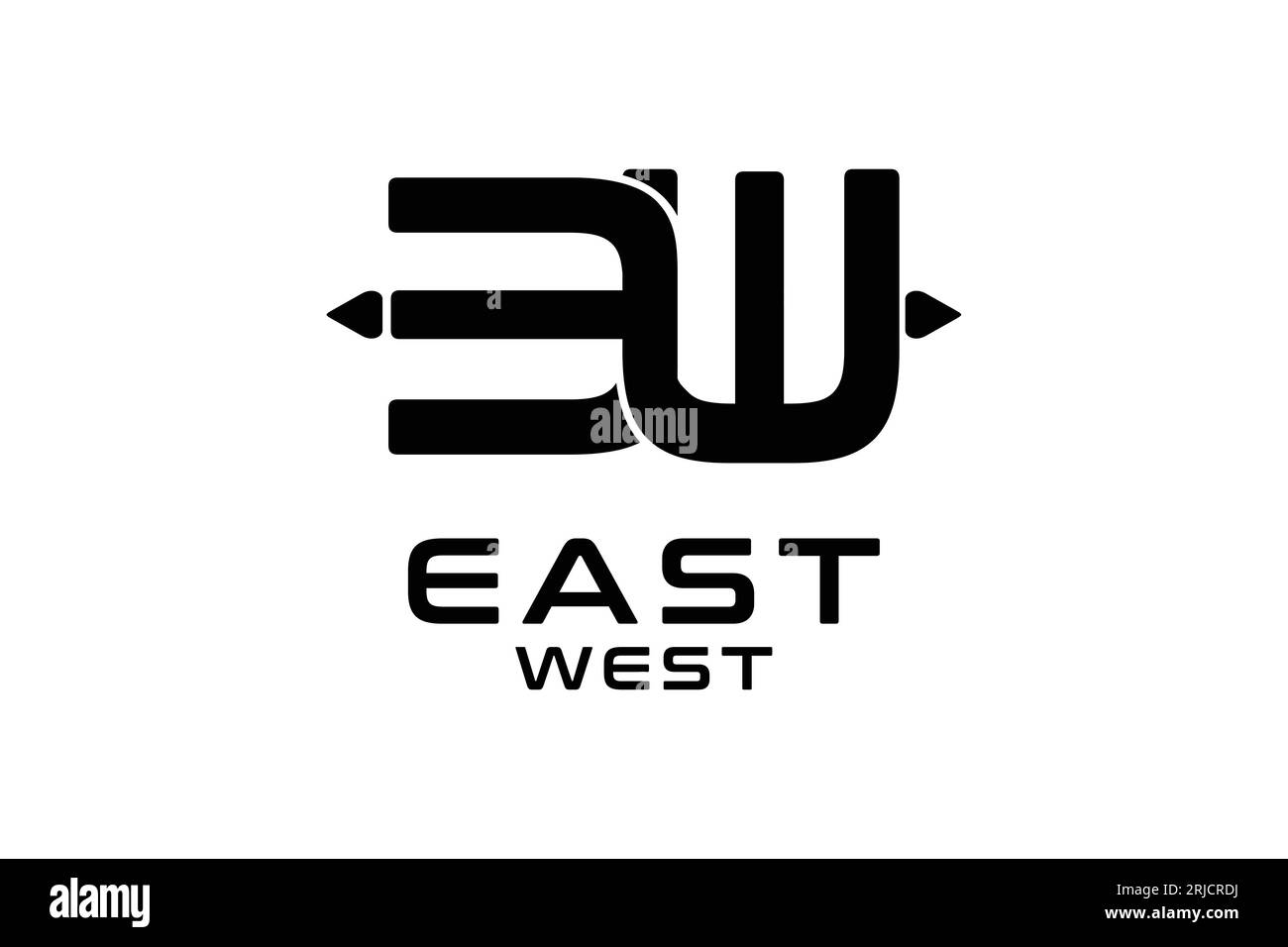 Initial E and W logo Modern Concept, w e we ew initial logo design vector design inspiration Stock Vector