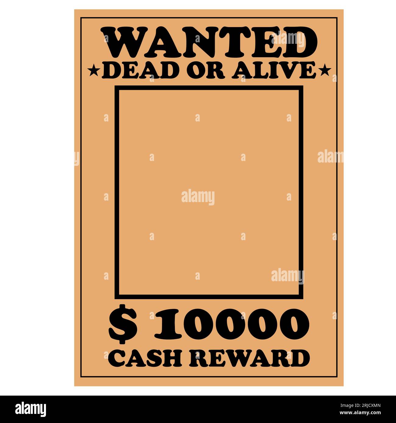 wanted dead or alive Stock Illustration