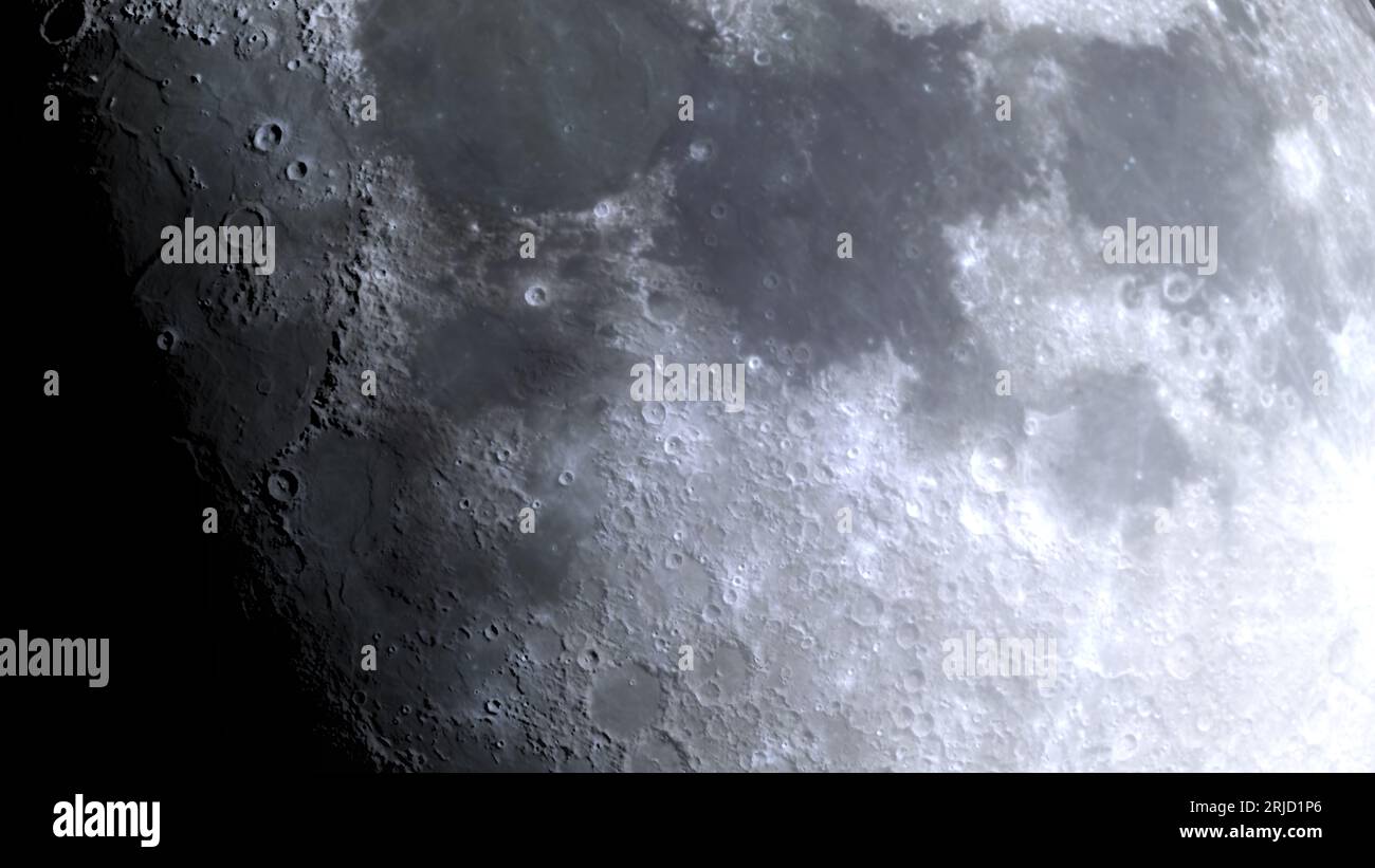 3d rendering close up surface of the Moon Stock Photo - Alamy