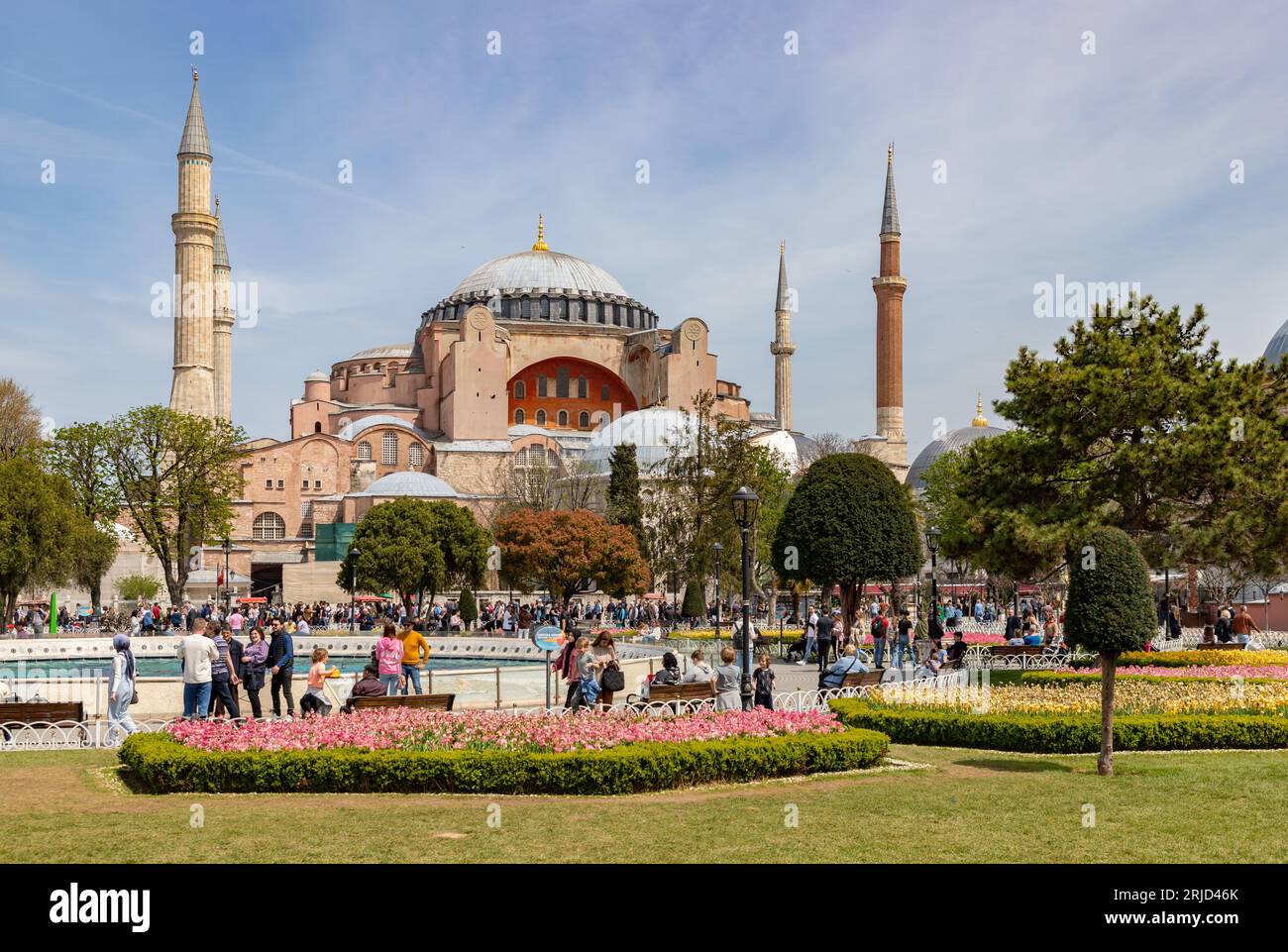 A picture of the Hagia Sophia and the Sultan Ahmet Park Stock Photo - Alamy
