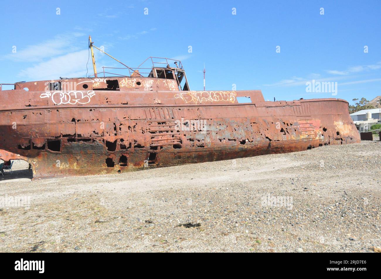 Muelle en Comodoro Rivadavia Stock Photo