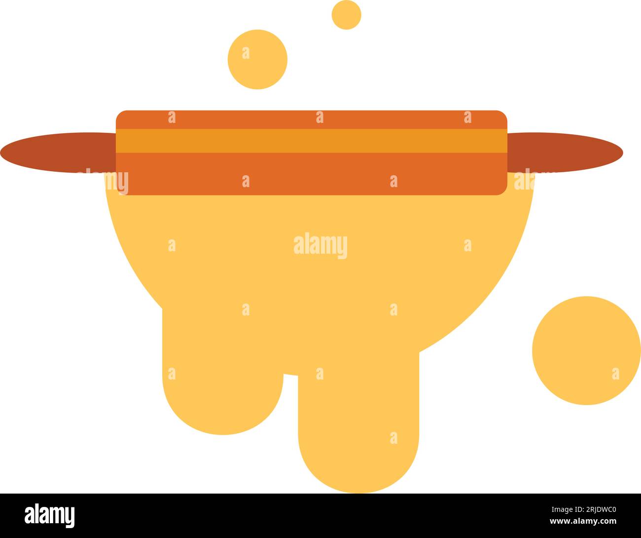 Rolling pin icon Stock Vector