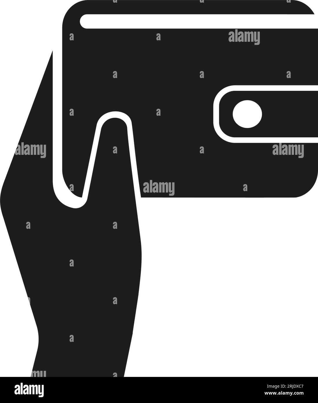 Hand holding purse simple icon Stock Vector Image & Art - Alamy