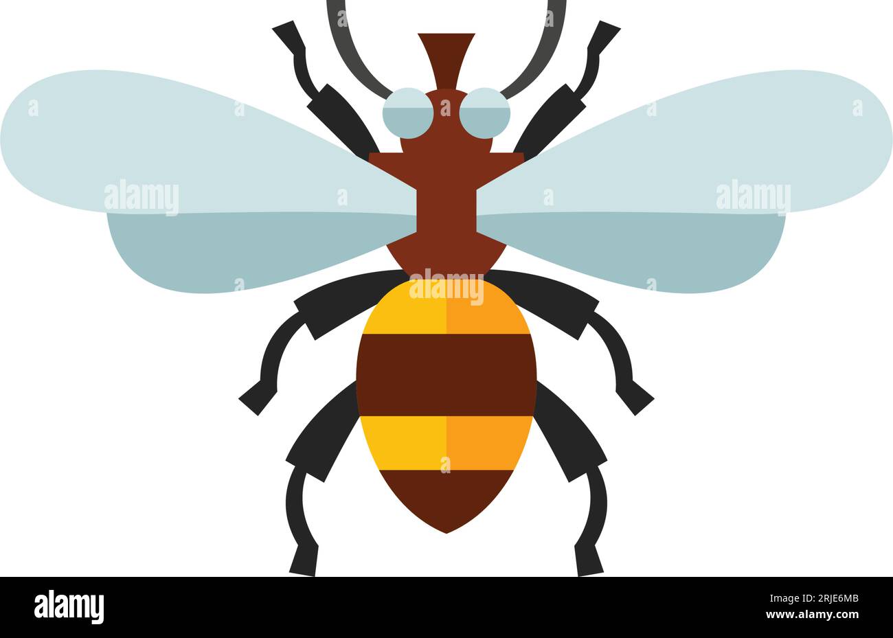 Honey bee icon Stock Vector