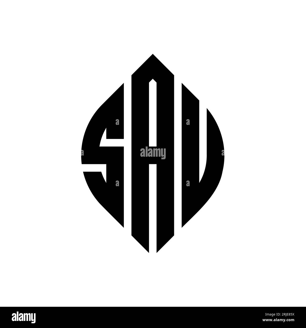 Sau logo design Black and White Stock Photos & Images - Alamy