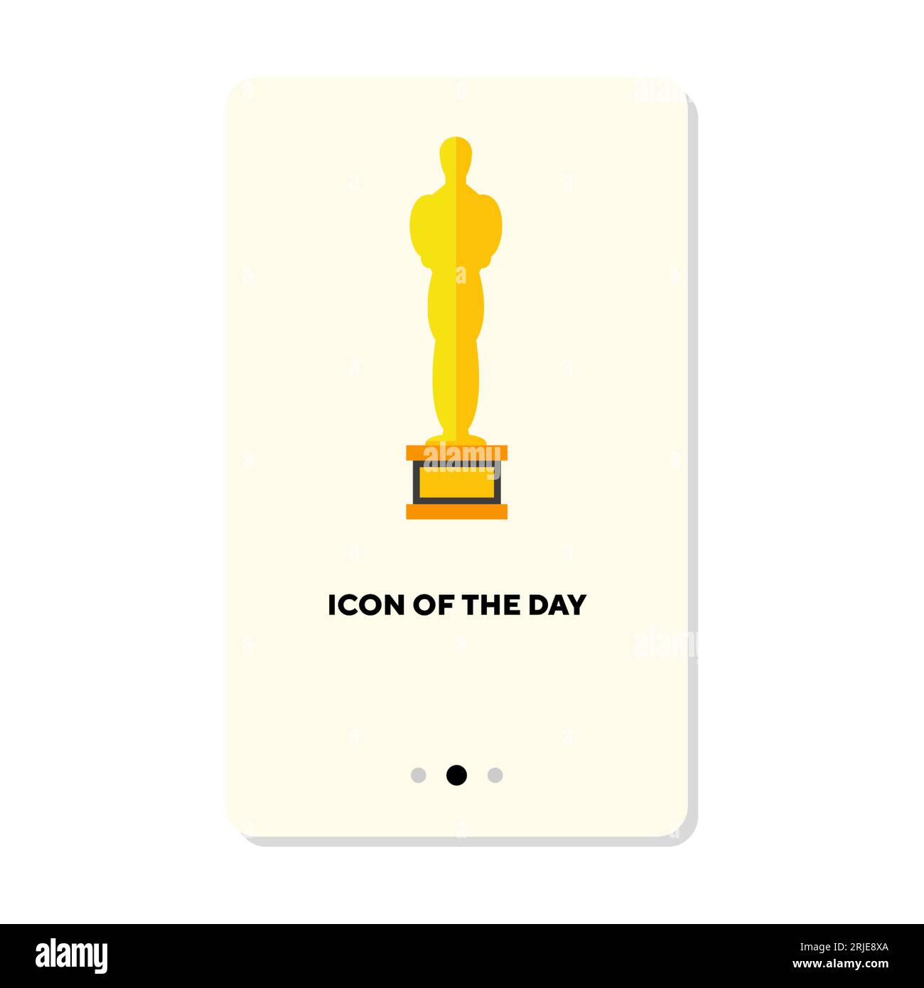 Oscar statue icon. Flat illustration of oscar statue vector icon for web  design Stock Vector Image & Art - Alamy