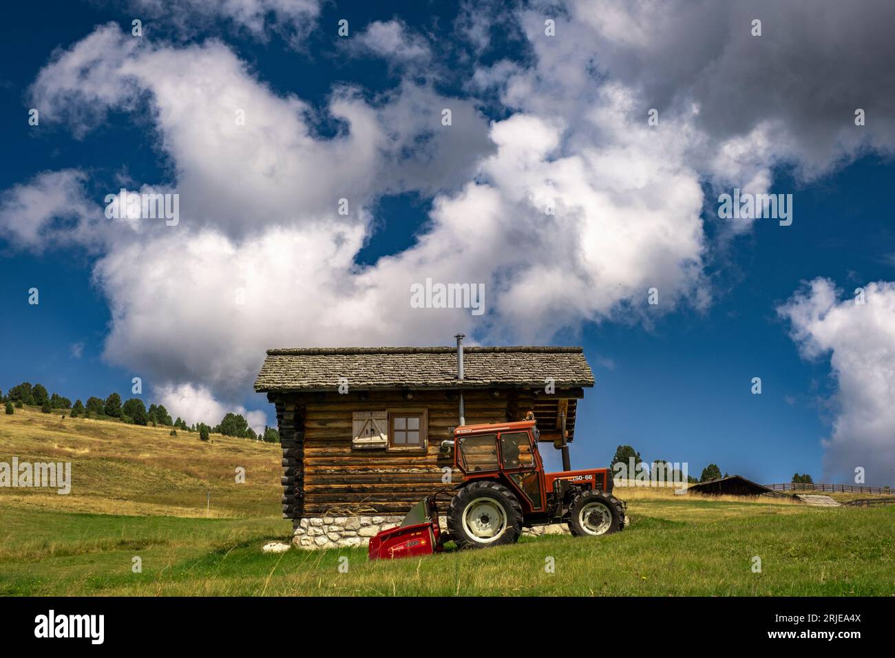 St Margaret, Dolomites beautyful landscape Stock Photo