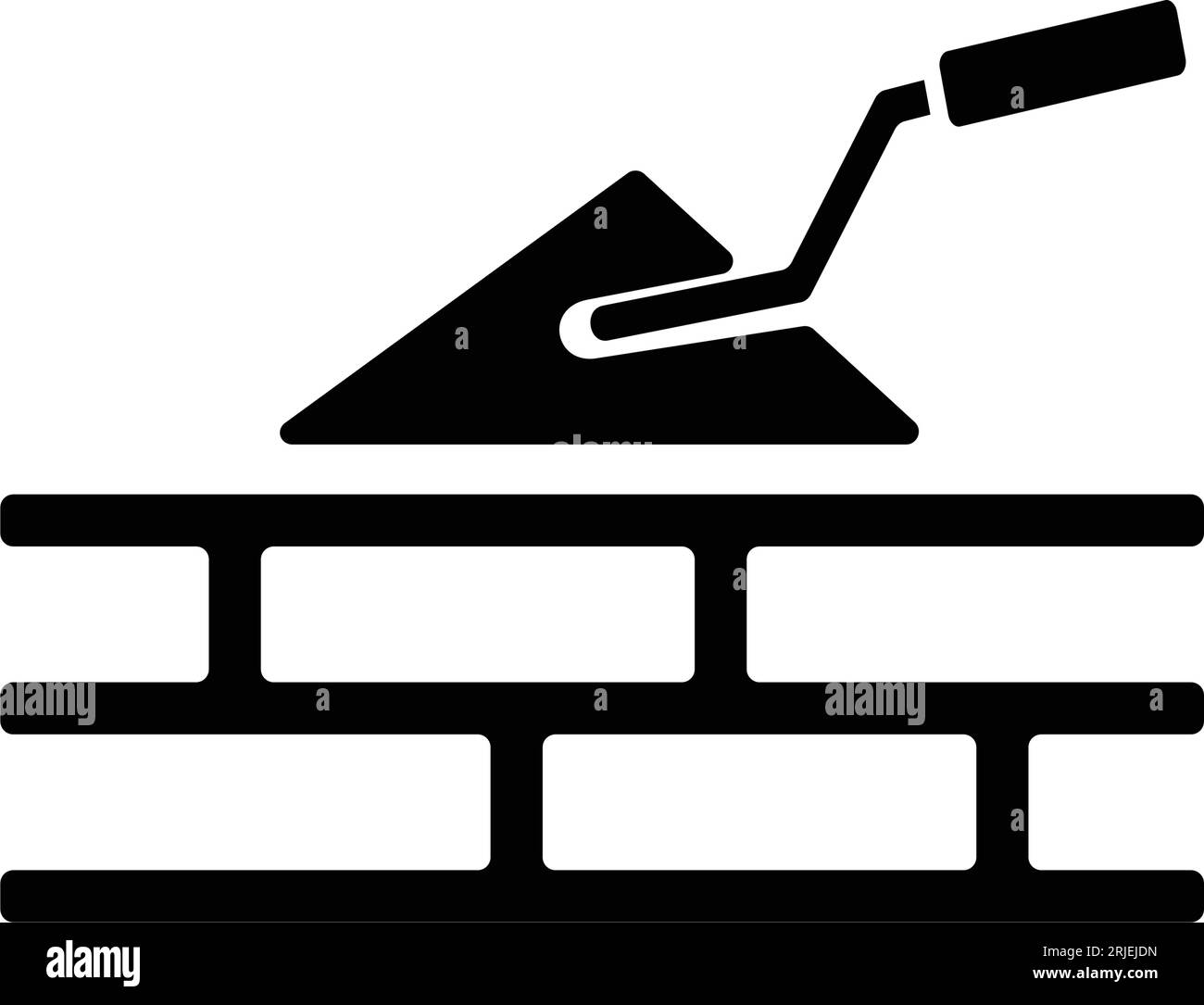 Trowel and bricks icon Stock Vector Image & Art Alamy