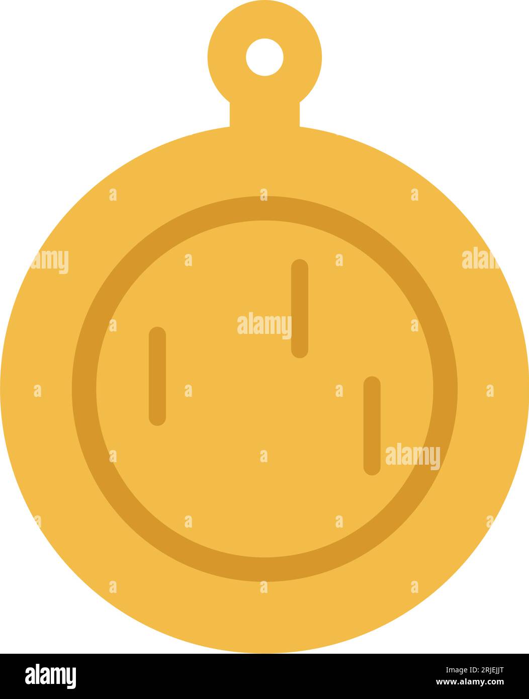 Round Cutting Board Vector Icon Stock Vector