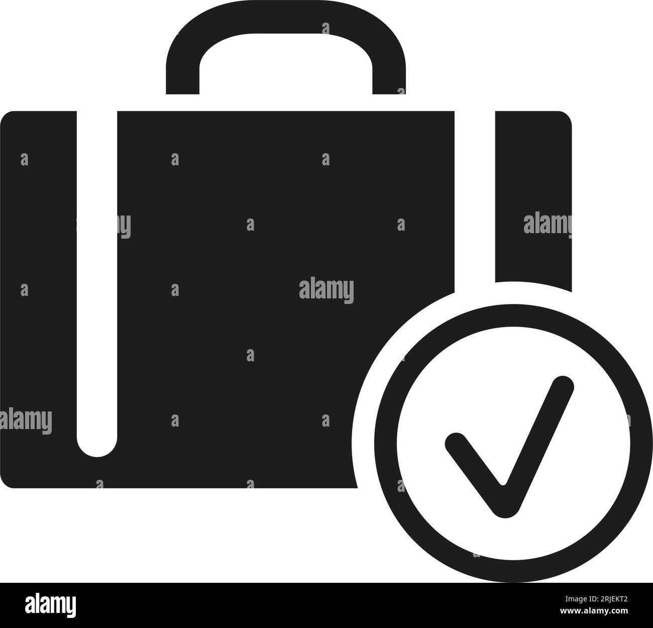 Baggage as customs control simple icon Stock Vector Image & Art Alamy