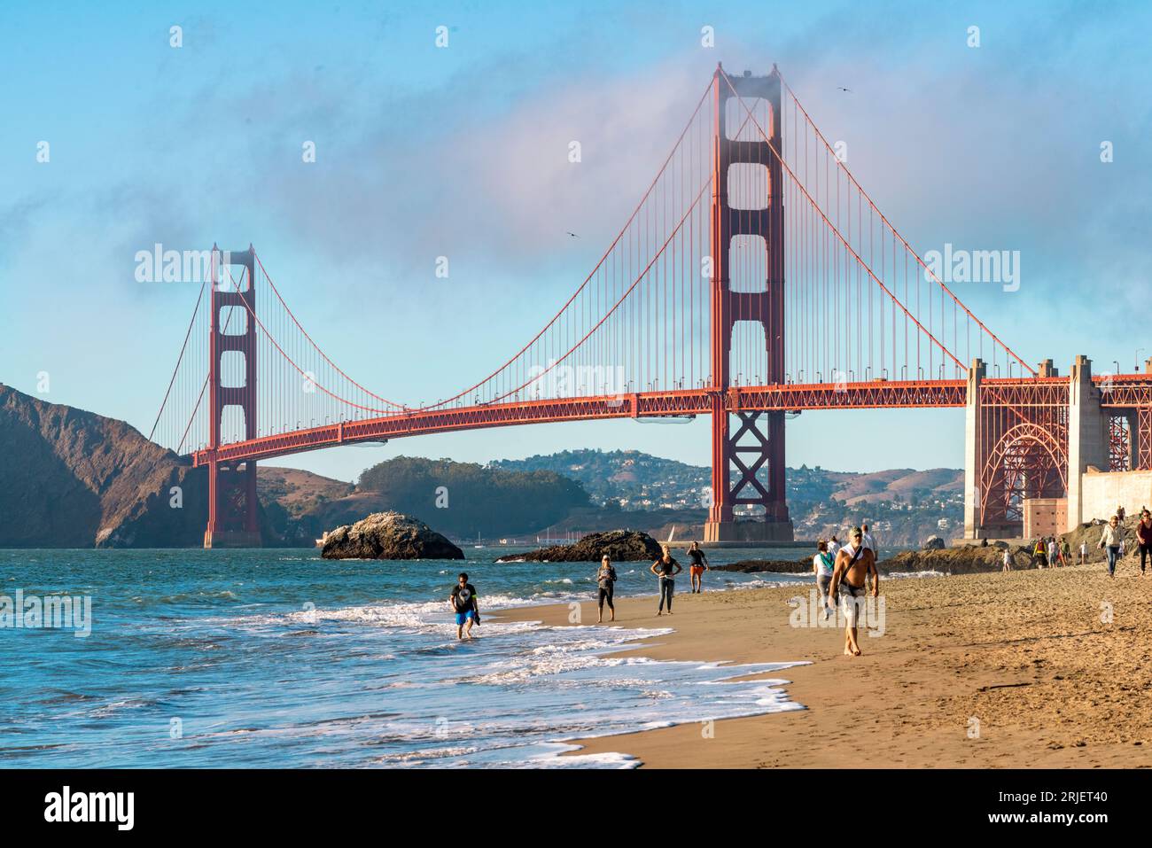 Golden gate bridge baker beach hi-res stock photography and images - Alamy