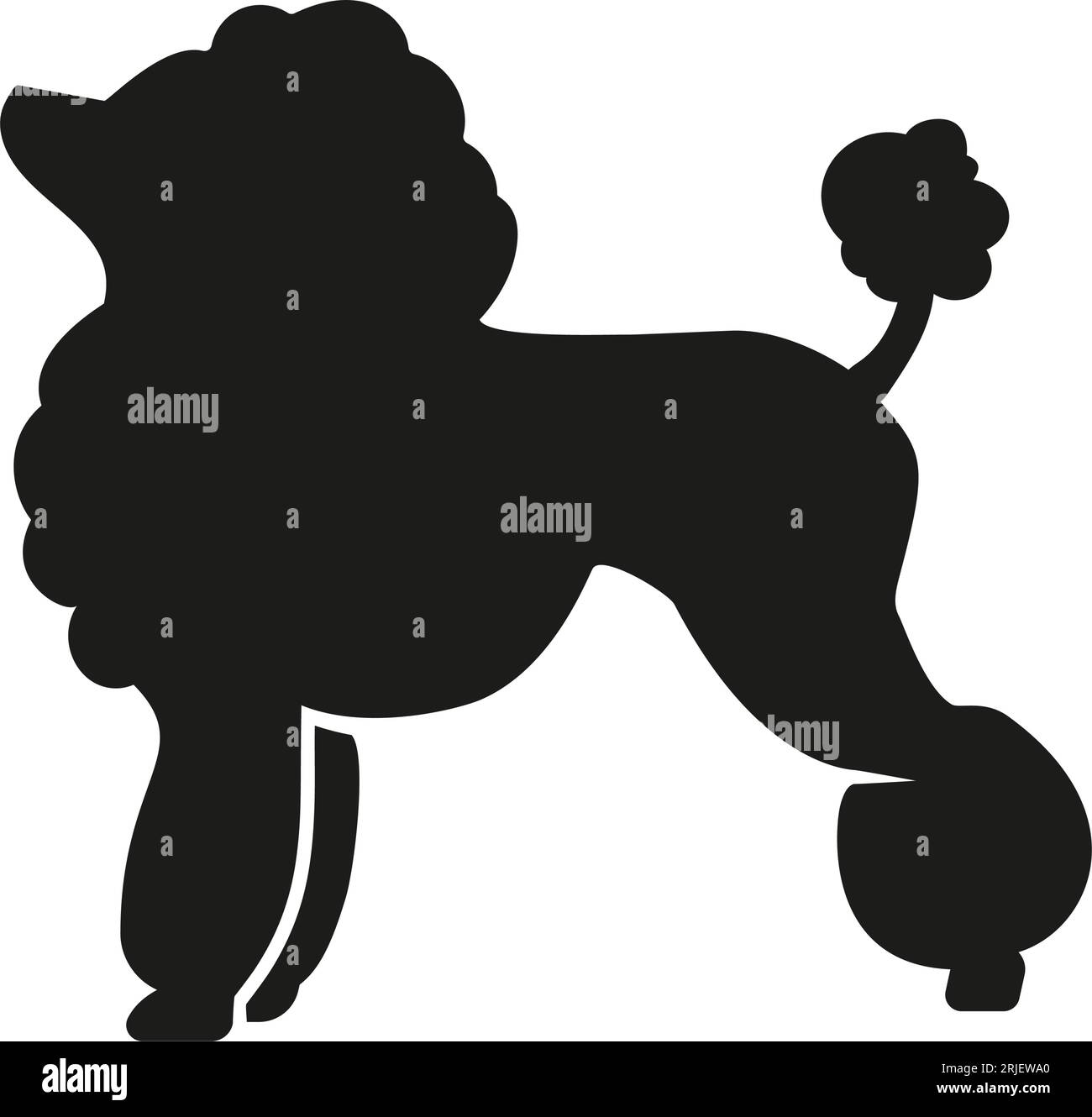 Poodle silhouette icon Stock Vector Image & Art - Alamy