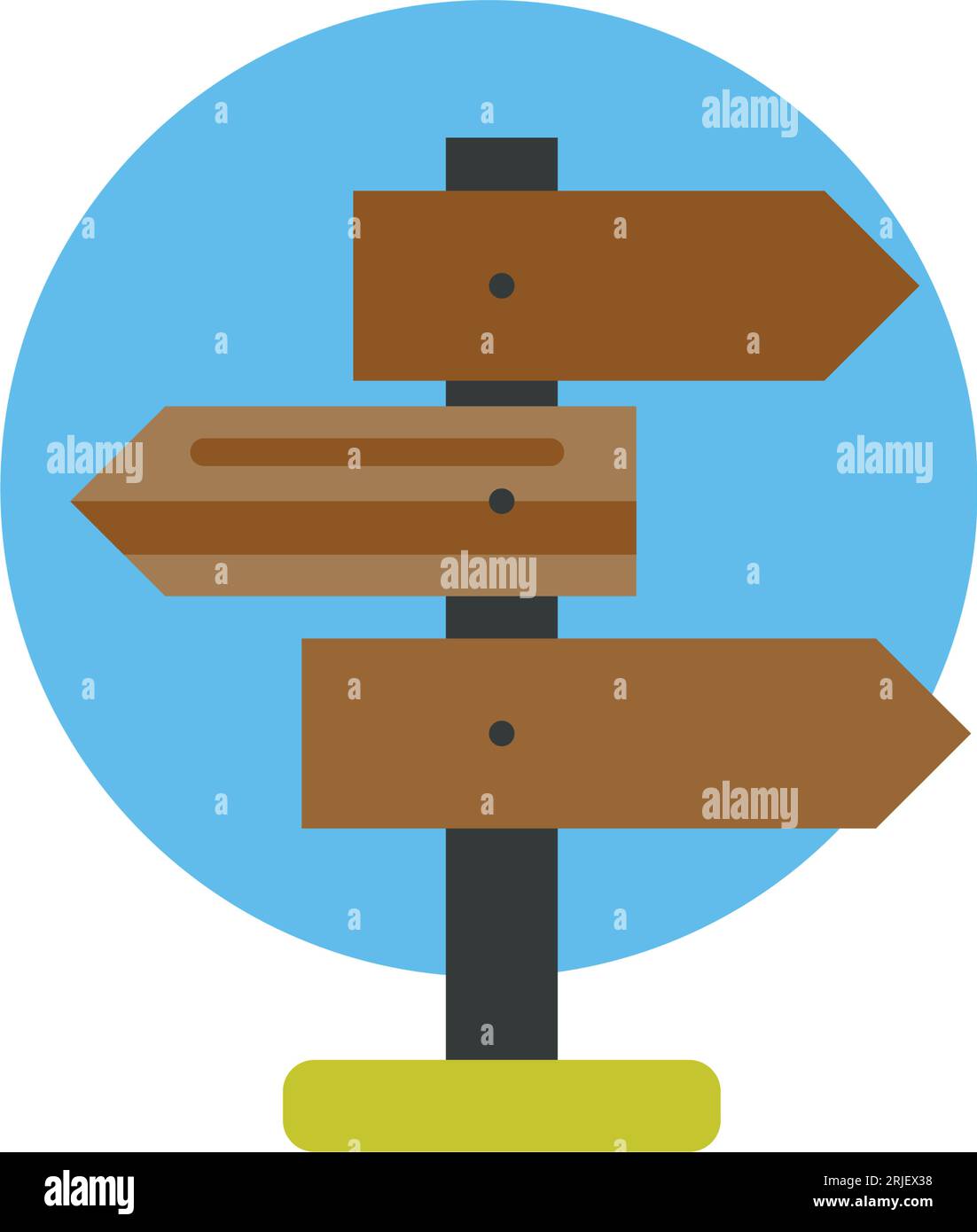 Road side signpost Stock Vector Images Alamy