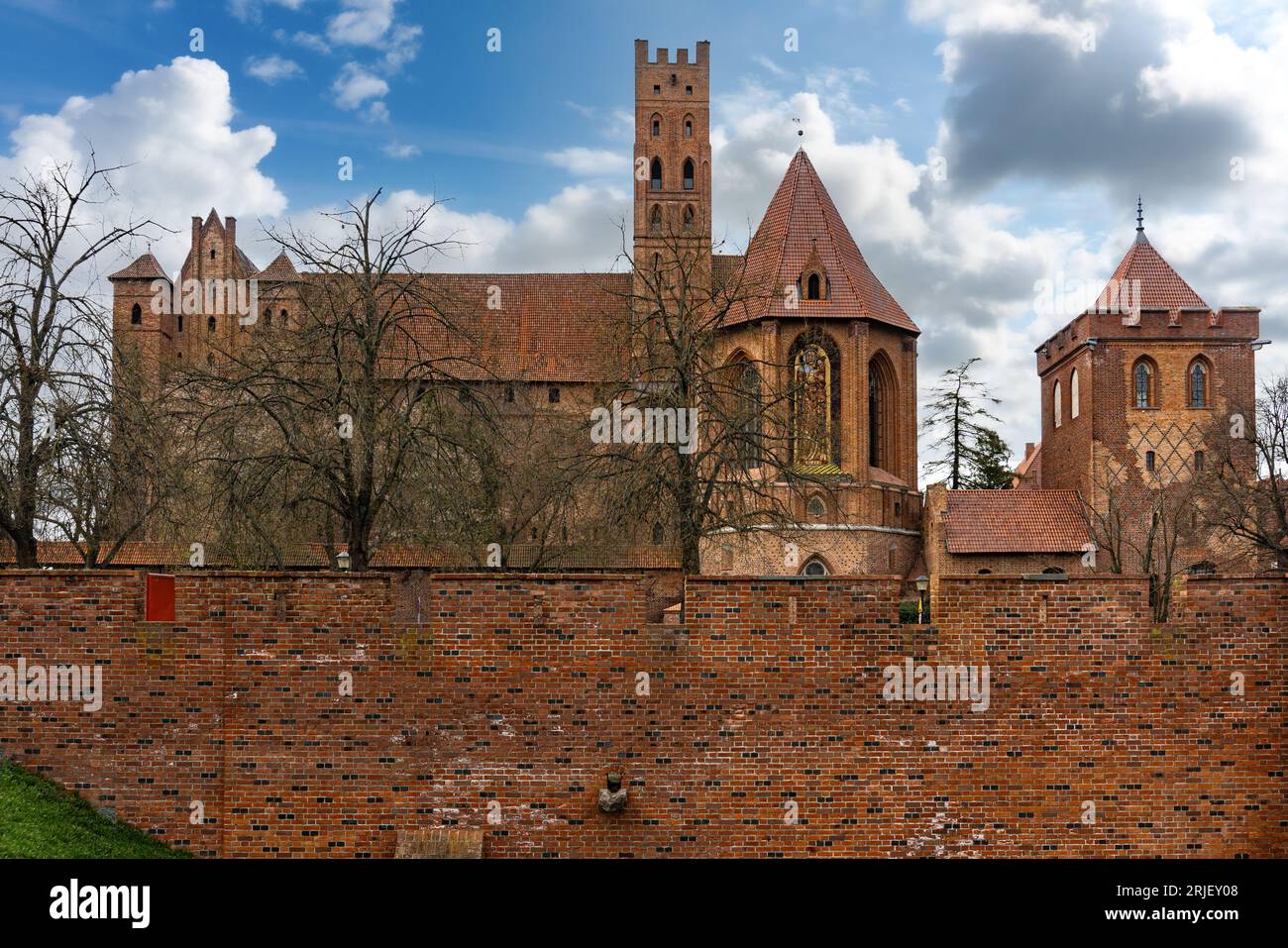 Mittelalterliche Marienburg in Polen Stock Photo