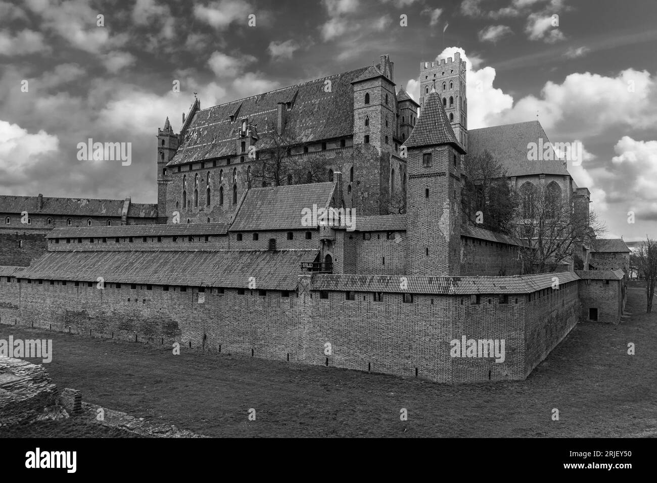 Mittelalterliche Marienburg in Polen Stock Photo - Alamy