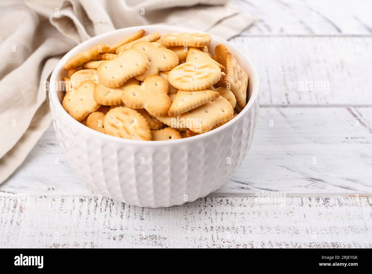 Crackers over the keyboard day Stock Photo Alamy