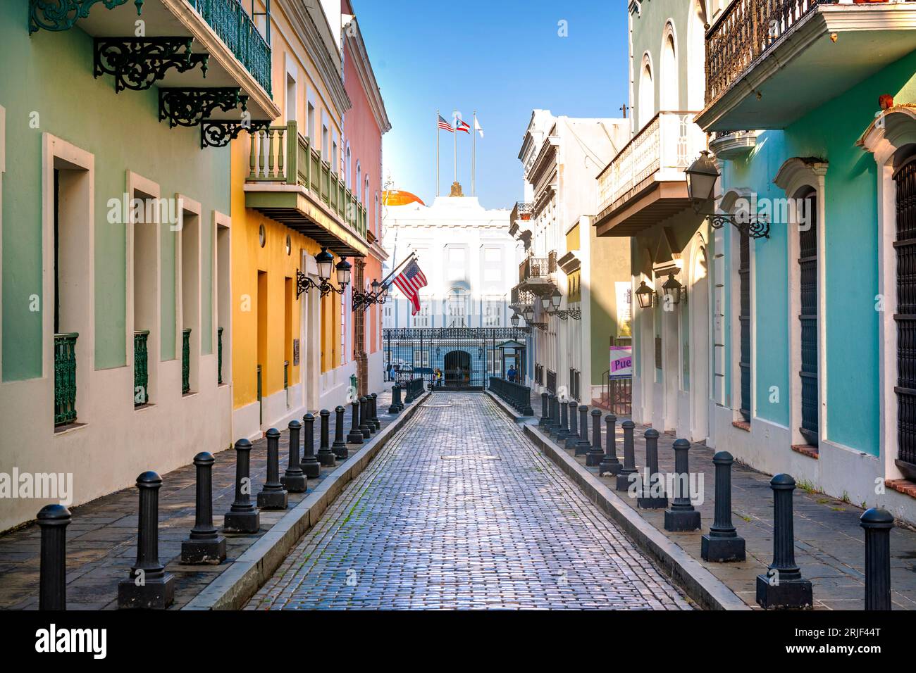 Old San Juan , Governors Mansion San Juan ,Puerto Rico, USA,Caribbean Stock Photo