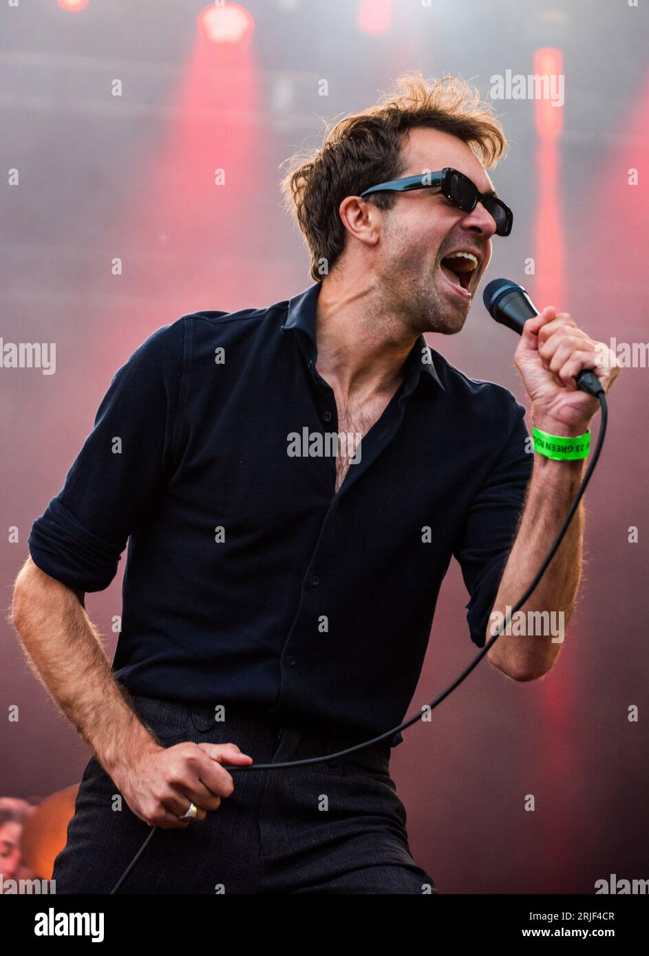 Sedgefield, UK. 19 Aug, 2023. The Vaccines performing at The Hardwick Festival 2023. Credit Tracy Daniel / Alamy Stock Photo