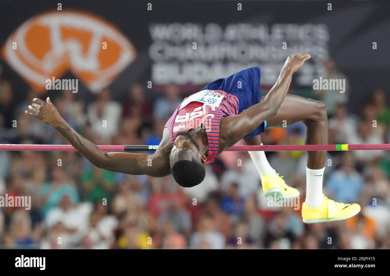 Budapest, Hungary. 22nd Aug, 2023. Athletics World Championships, High