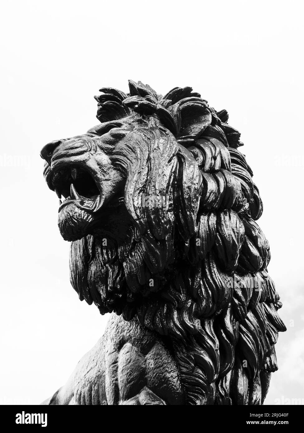 Maiwand Lion, Statue, Forbury Gardens, Reading, Berkshire, England, UK, GB. Stock Photo